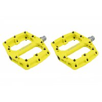 Photo Paire de pedales plates insight nylon jaune