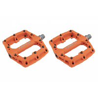 Photo Paire de pedales plates insight nylon orange