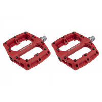 Photo Paire de pedales plates insight nylon rouge