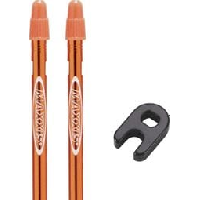 Photo Paire de prolongateurs de valves maxxis modular valve system presta orange