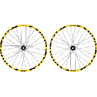 Photo Paire de roues mavic deemax dh ylw 29 dh 20x110 12x157 mm 6 trous 2024