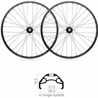 Photo Paire de roues vtt black rock 21.2mm x 27.5 shimano 10v