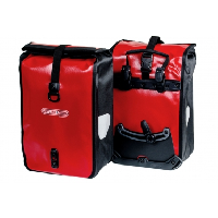 Photo Paire de sacoches de porte bagage ortlieb sport roller classic quick lock2 1 25 l rouge noir
