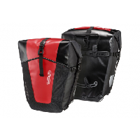 Photo Paire de sacoches de porte bagages ortlieb back roller pro classic 70l rouge noir
