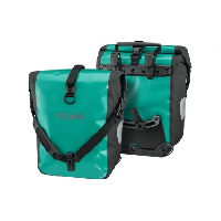 Photo Paire de sacoches de porte bagages ortlieb sport roller free 25l bleu lagoon noir