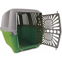 Photo Pet box peggy 47x29x33cm attache rapide - charge: 10kg vert/gris