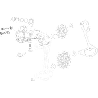 Photo Piece de derailleur sram cover skid xx sl t type eagle axs