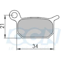 Photo Plaquette frein vtt 09 clarks sintered adapt formula b4 pr