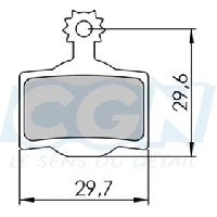 Photo Plaquette frein vtt 30 clarks kevlar competition adapt magura mt2 mt4 mt6 mt8 pr
