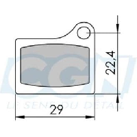 Photo Plaquette frein vtt 35 clarks sintered adapt shimano m555 pr