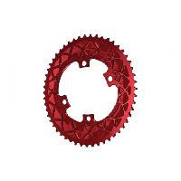 Photo Plateau ovale absoluteblack premium oval chainring 110 4 bcd pour shimano 11 v rouge