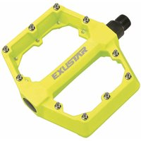 Photo Pédale e-pb531 bmx/freestyle 105x108mm en aluminium jaune - plat