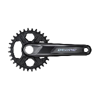 Photo Pédalier VTT Shimano Deore FC-M6100-1 mono plateau 12v compatible Boost 175mm 30 mono plateau 24mm 12v