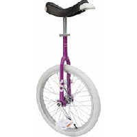 Photo Qu ax monocycle mono only one 20 fuchsia pneu blanc