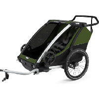 Photo Remorque a enfant thule chariot cab 2 vert cypress