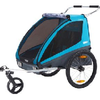 Photo Remorque a enfant thule coaster 2 xt bleu