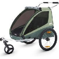 Photo Remorque a enfant thule coaster xt 2 vert basil