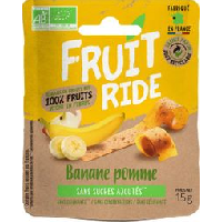 Photo Rubans de fruits deshydrates fruit ride banane pomme 15g