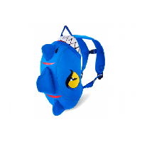 Photo Sac a dos dragon bleu pour la maternelle ou l ecole pour enfants de 2 a 6 ans crazy safety design en neoprene porte nom et bretelles reglables