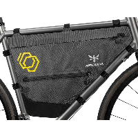 Photo Sacoche de cadre bikepacking Apidura Expedition Full Frame Pack 6 à 14L gris 7,5 litres