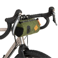 Photo Sacoche de cintre bikepacking Restrap Canister Bag olive vert olive
