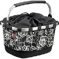 Photo Sacoche de porte bagage klickfix carrybag gt racktime fleurs noires