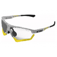 Photo Scicon sports aerocomfort scn xt regular lunettes de soleil de performance sportive miroir argente scnxt photocromique matt gele