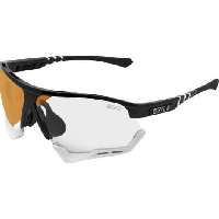 Photo Scicon sports aerocomfort scn xt xl lunettes de soleil de performance sportive miroir de bronze photocromique scnxt luminosite noire