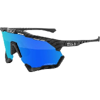 Photo Scicon sports aeroshade xl lunettes de soleil de performance sportive multimirror bleu scnpp compagnon de carbone