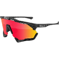 Photo Scicon sports aeroshade xl lunettes de soleil de performance sportive scnpp multimorror rouge compagnon de carbone