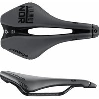 Photo Selle dimension pas revêtement microfibre ed. rail t4.0 rembourrage en mousse légère 245x143mm couleur anthracite/noir