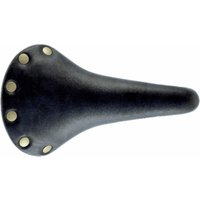 Photo Selle velo vintage à boutons couleur noire