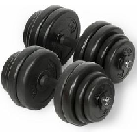 Photo Set d halteres fitness poids 30 kg halterophilie exercices gym sport fitness musculation