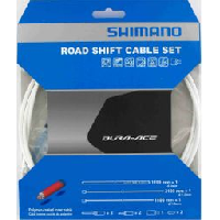 Photo Shimano kit cables et gaines derailleur dura ace 9000 blanc