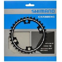 Photo Shimano plateau dura ace fc 9000 double 36 dents interieur 11v grey