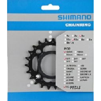 Photo Shimano plateau fc mt500 fc m523 10v 22 dents an noir