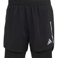 Photo Short 2 en 1 adidas performance d4running noir