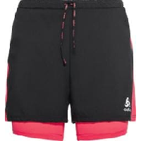 Photo Short 2 en 1 femme odlo essential noir rose