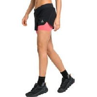 Photo Short 2 en 1 odlo zeroweight 3in noir rose femme