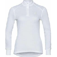 Photo Sous maillot manches longues femme odlo active warm eco zip blanc