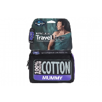 Photo Sts drap de sac coton mummy tapered navy blue travel lin