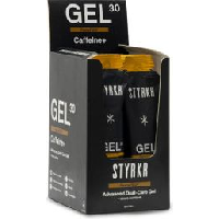Photo Styrkr gel30 caffeine dual carb gel energetique boite de 12 pieces