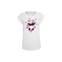 Photo T shirt banksy panda heart