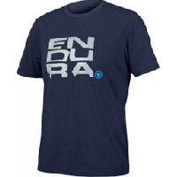 Photo T shirt biologique endura superpose one clan bleu encre