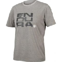 Photo T shirt biologique endura superpose one clan gris