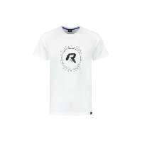Photo T shirt de sport manches courtes rogelli graphic t shirt homme blanc
