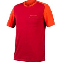 Photo T shirt endura gv500 foyle rouille rouge