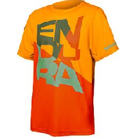 Photo T shirt endura singletrack core enfant mandarine orange