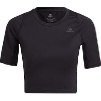 Photo T shirt femme adidas run fast cropped running