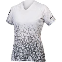 Photo T shirt femme endura singletrack imprime blanc